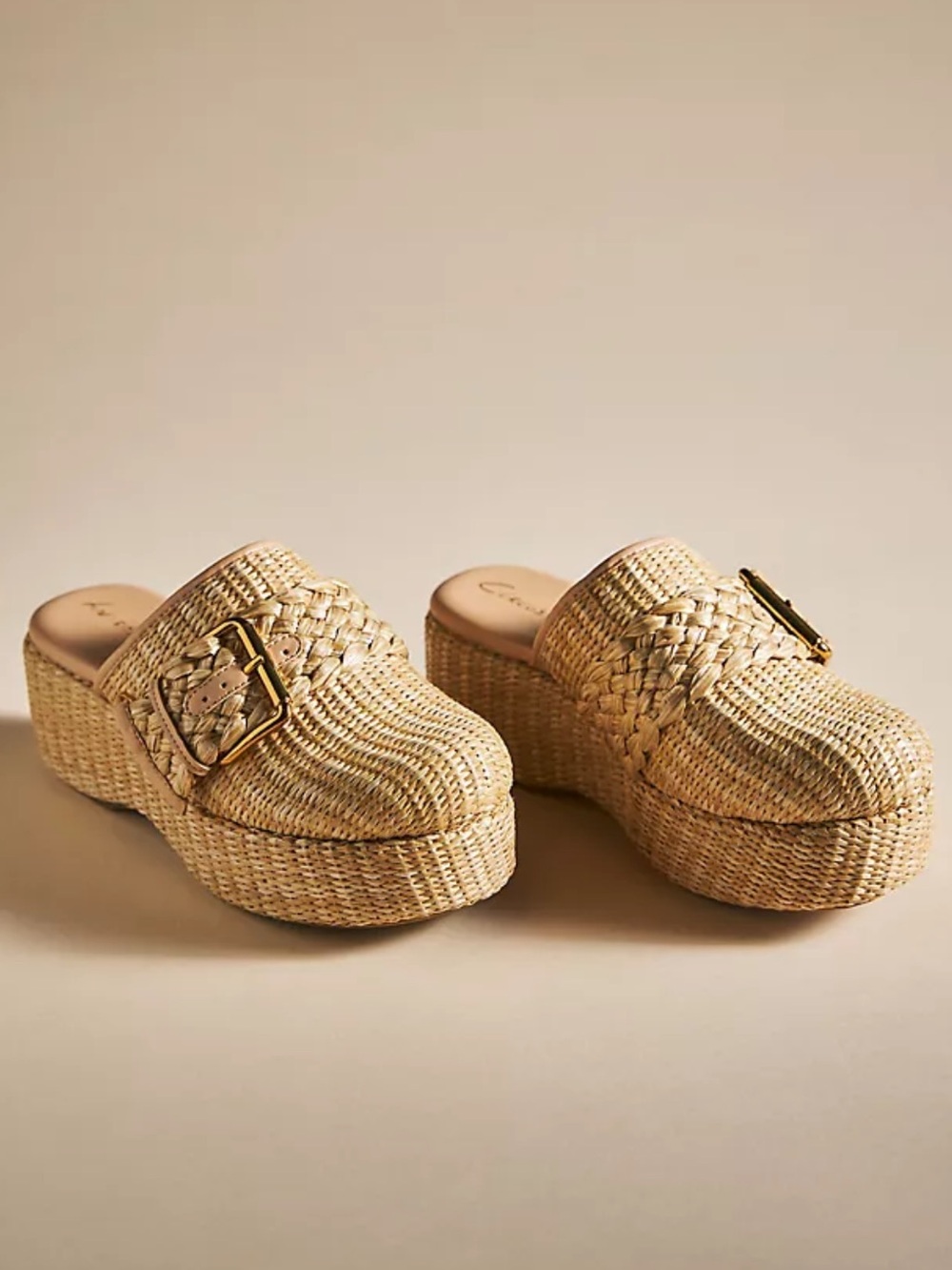 Circus NY Sam Edelman Jacey Woven Platform Mule in Natural